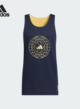 Adidas/阿迪达斯正品春季新款双面穿男士篮球运动背心IT4733