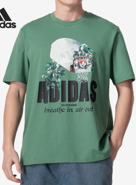 Adidas/阿迪达斯正品LIL STRIPE Q2 T男士夏季短袖T恤IM8511