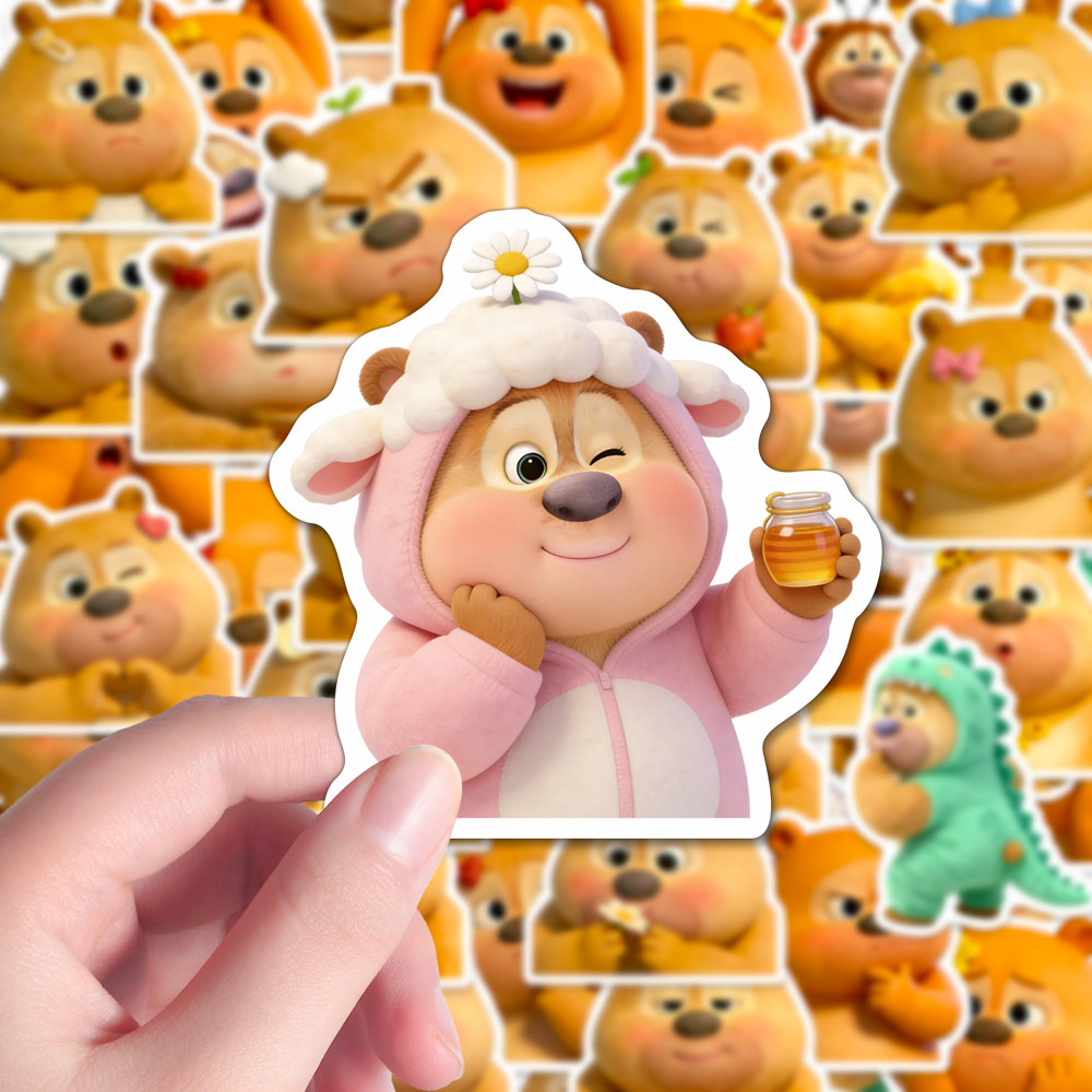 108张卡通呆萌熊二贴纸熊出没动画趣味周边装饰diy笔记本桌面贴画,文具电教/文化用品/商务用品,贴纸/立体贴纸,淘宝优惠券,粉丝福利购,淘宝优惠卷