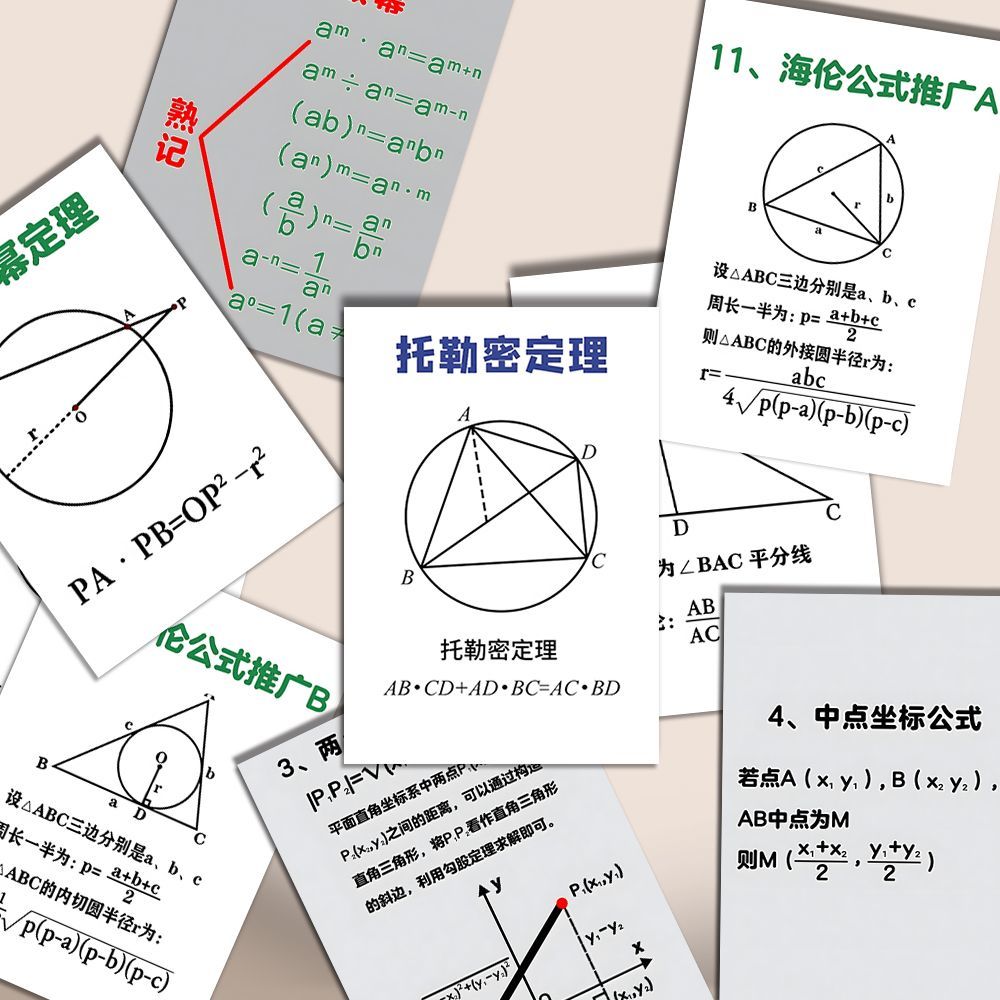 108张初中数学贴纸爆款