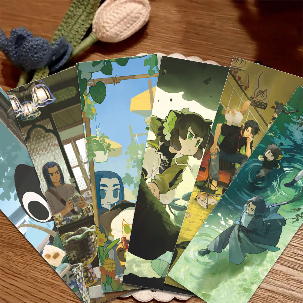 罗小黑战记2书签二次元鹿野罗小黑无限创意周边装饰小卡书签双面