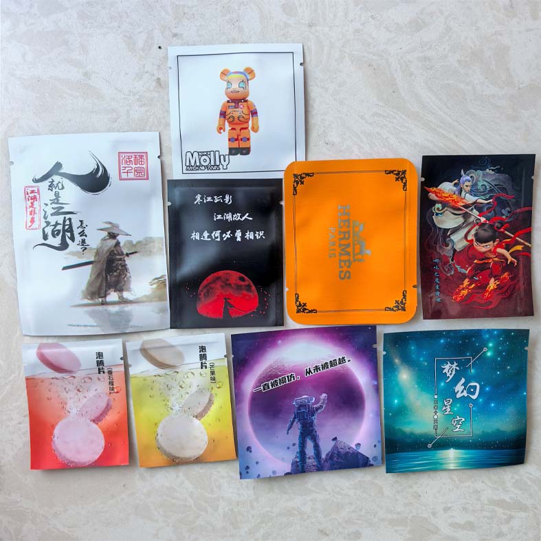 梦幻星空铝箔包装袋西瓜果粉分装袋 玛卡粉末密封袋 咖啡粉袋客制