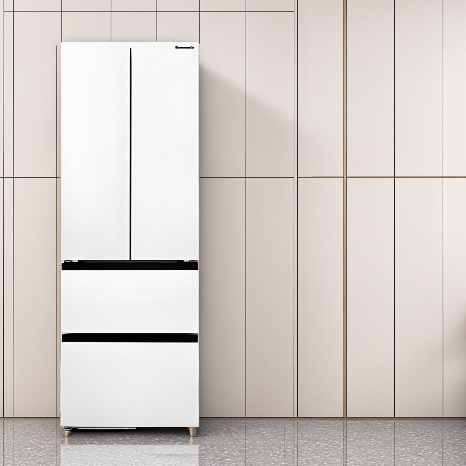 松下超薄法式冰箱NR-D411XG-W