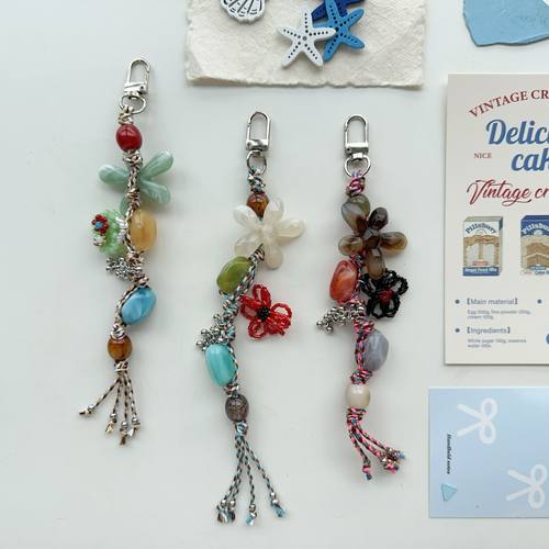 ins风绿野仙踪手工编绳钥匙扣