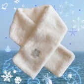 新款 保暖毛绒围巾加厚毛领围脖毛绒围巾 仿獭兔毛围脖女冬季