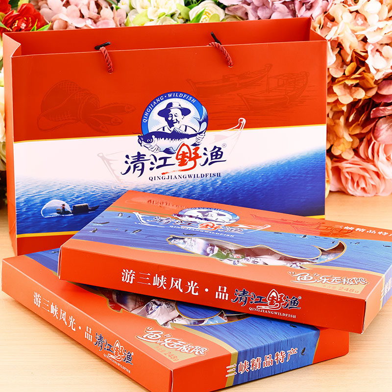 土老憨清江野渔零食小鱼仔鱼肉干鱼块湖北三峡宜昌特产礼盒装248g
