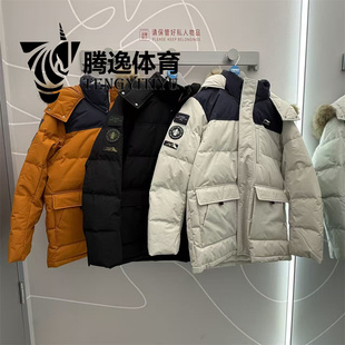 宽松加厚保暖鸭绒羽绒服AYMV341 新款 李宁中长款 羽绒服男2025冬季