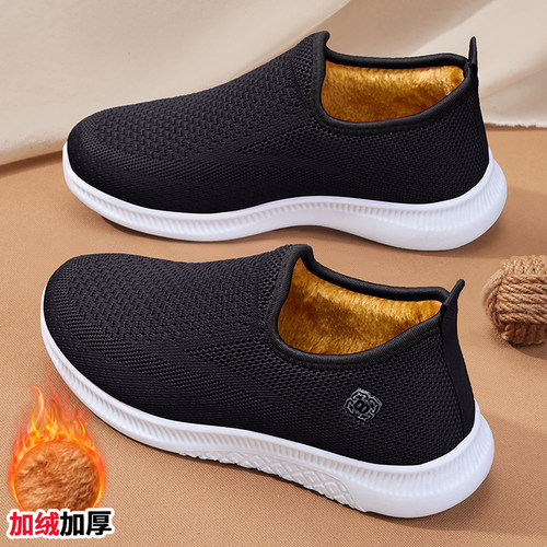 加绒保暖老北京布鞋女软底防滑