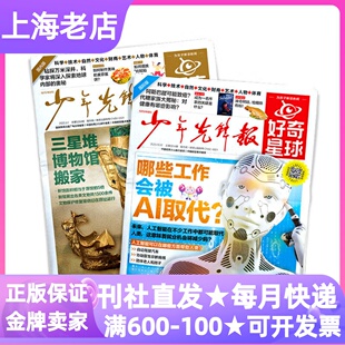 Junior书6 好奇星球少年先锋报2026 Week 半月刊the 12岁小学中高年级 2025年征订共24期48份月投解释性新闻时事杂志报纸国内国际版