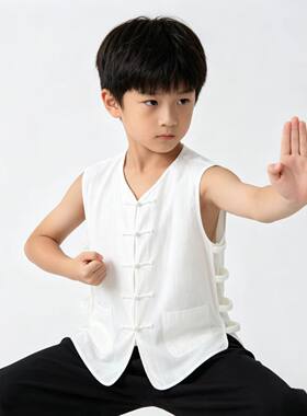 中式马褂背心坎肩汗衫演出服
