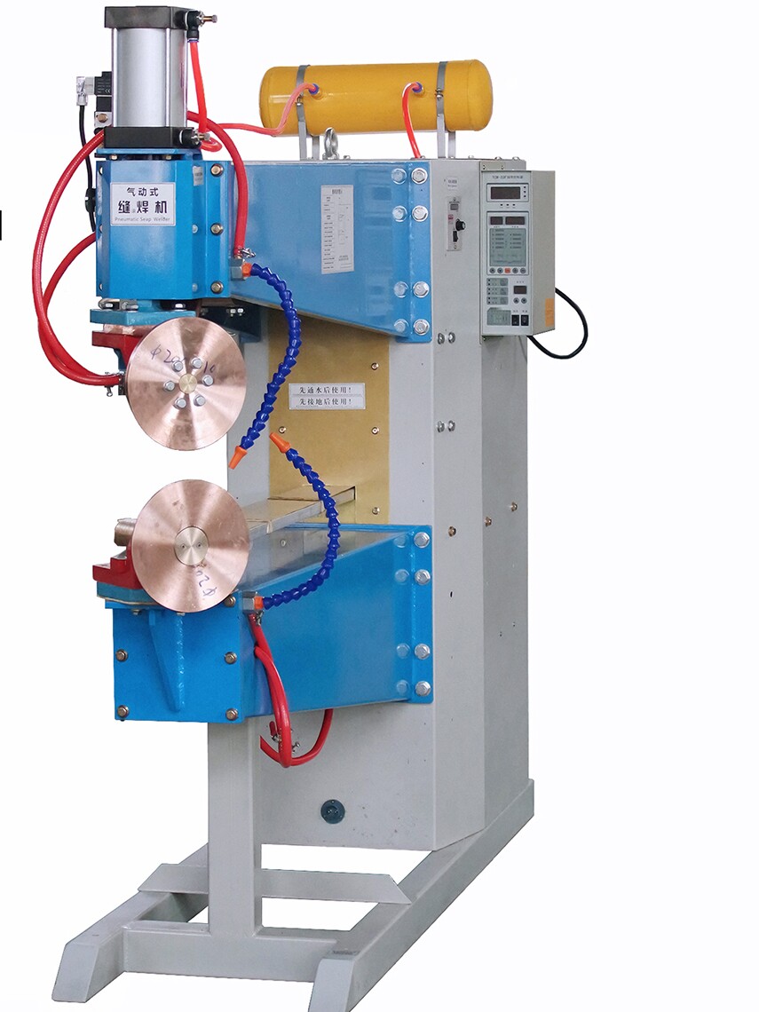 供应全铜长臂气动直缝滚焊机不锈钢水槽台面滚焊机水冷纵向滚焊机