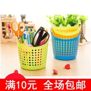 hộp nhựa vuông có nắp Nhu yếu phẩm hàng ngày, vòng tròn mini i mới, lưới, mảnh vụn, giỏ lưu trữ máy tính để bàn màu xanh - Trang chủ hộp nhựa pp