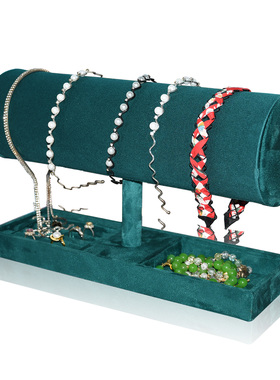 绒布头箍架桌面发箍架戒指耳钉收纳盒手链手串首饰指环首饰展示架