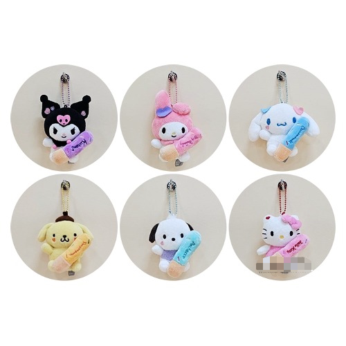 韩国正品代购三丽鸥巧克力饼干系列挂件可爱毛绒包挂8cm
