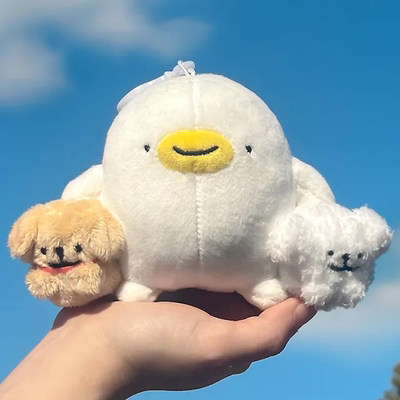 韩国线条小狗小鸭子组合挂件