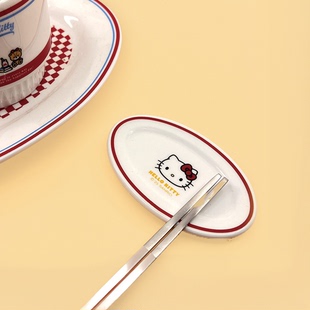 韩国正品代购三丽鸥kitty可爱卡通盘子餐盘碟子蘸料碟礼物