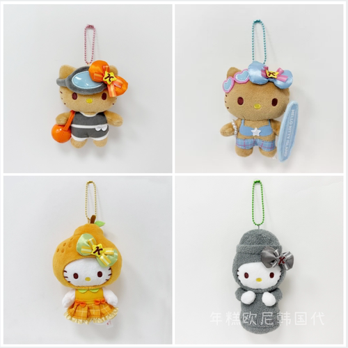 韩国三丽鸥限定黑皮kitty挂件