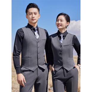 男士西装马甲春秋款新郎结婚礼服工装背心伴郎团兄弟装男式马夹