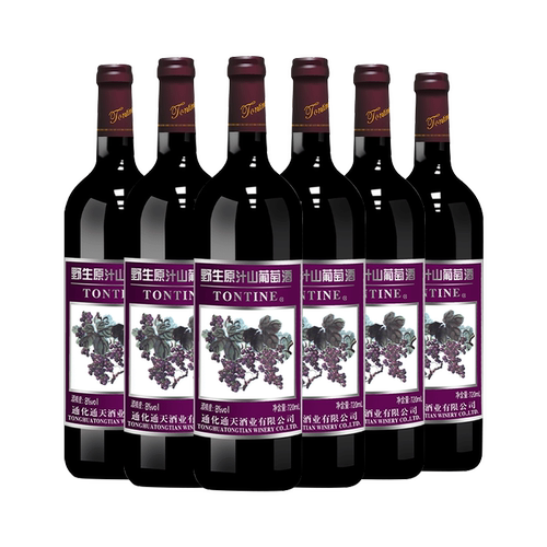通天野生原汁山葡萄酒720ml甜红