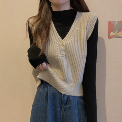 超火！高品质~性价比马甲毛衣女