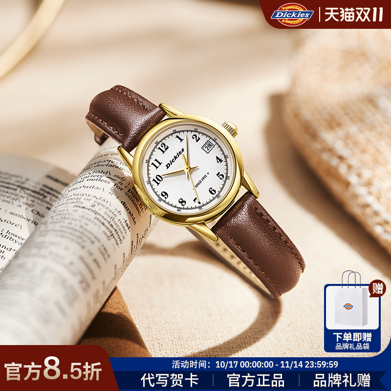 Dickies小众复古时尚石英女表
