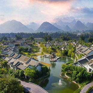 西式 双早 阳朔悦榕庄山脉印象套房2晚连住 田园套餐 悦然假期