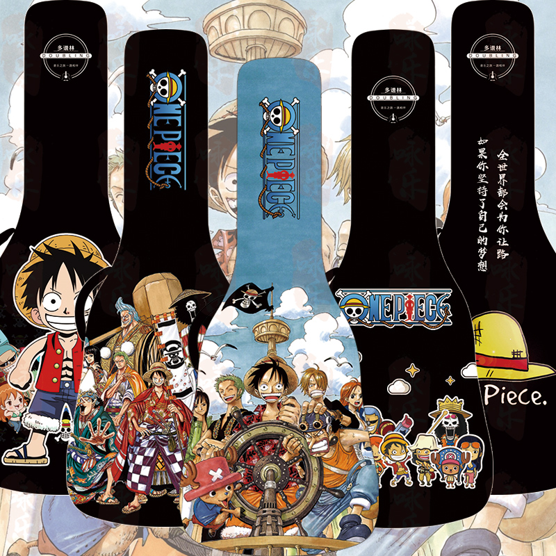 个性涂鸦加厚防水防震吉他双肩背包男女民谣4041寸吉他袋男女琴包