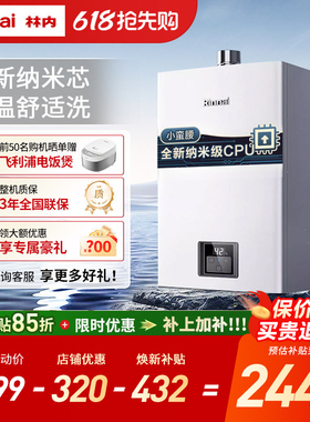 [小蛮腰升级Plus]林内燃气热水器家用天然气GS41 13升16升GC21