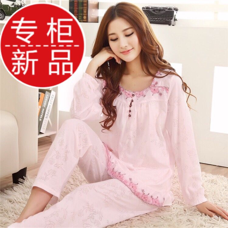 高档秋季套头特大码女款家居服