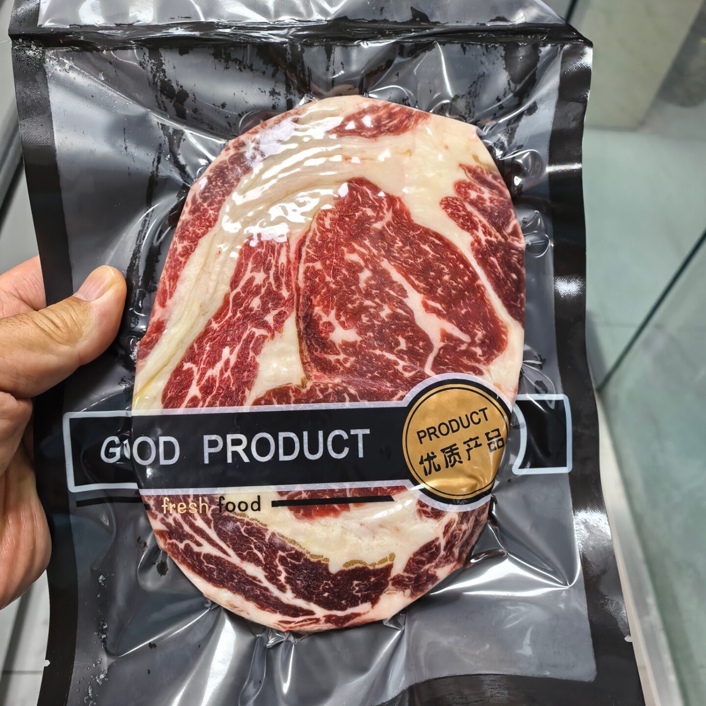 安格斯黑牛雪花牛肉上脑牛排原切