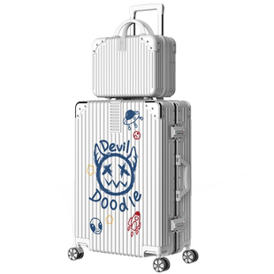 高颜值行李箱女20寸卡通可爱拉杆箱学生大容量便携旅行箱男24寸