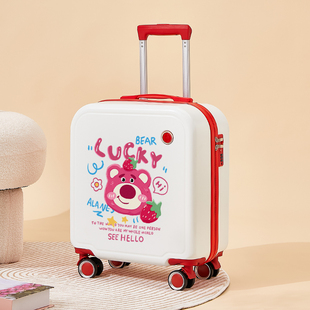 箱大容量拉杆旅行箱男 卡通行李箱女学生草莓熊高颜值18寸登机密码