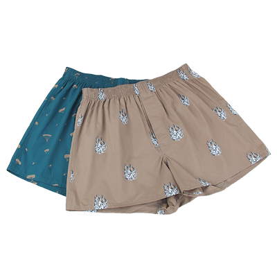 BXMAN宽松阿罗裤纯棉平角男内裤