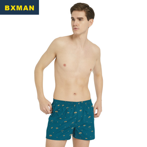 BXMAN宽松阿罗裤纯棉平角男内裤
