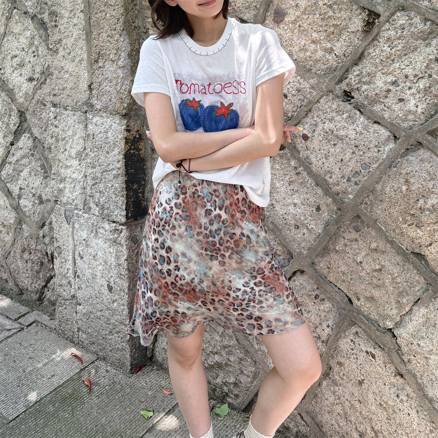 夏季减龄修身显瘦网纱裙子大码气质鱼尾短裙辣妹豹纹高腰半身裙女