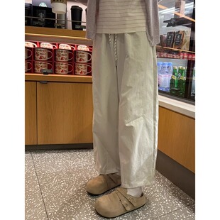 春季新款气球裤大码胖mm巨显瘦日系裤子女款小个子宽松阔腿九分裤