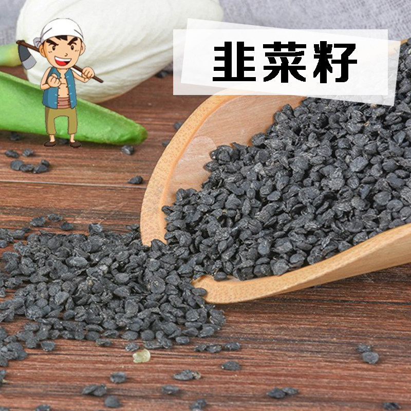 太行山野生韭菜籽500g 韭菜子 持久 代磨韭菜籽粉 包邮