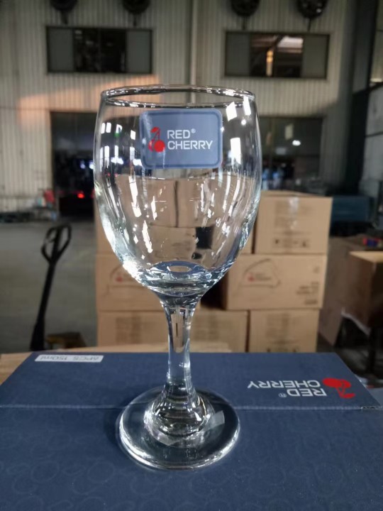 耐热玻璃六只装二两半高脚杯餐厅酒吧家庭家用葡萄酒白酒啤酒杯子图片