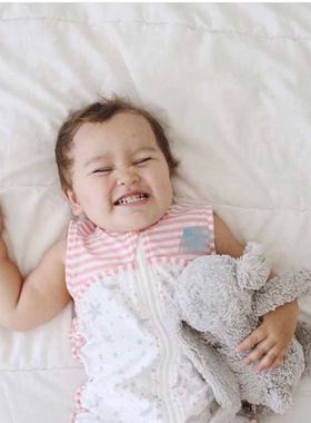 夏季0.2tog薄纯棉背心睡袋护肚儿童防踢被 空调房睡袋