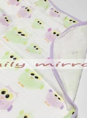 DAILY定制原单纯棉纱布新生儿童宝宝浴巾包巾抱被包被4层纱布盖毯