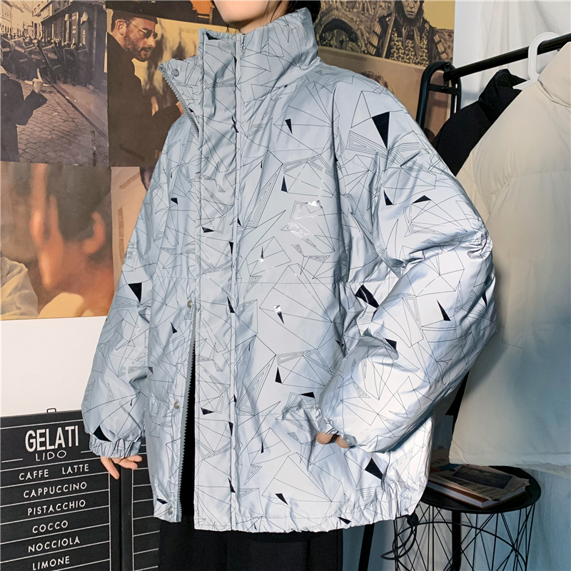 冬季夜光韩版潮流情侣痞帅面包服