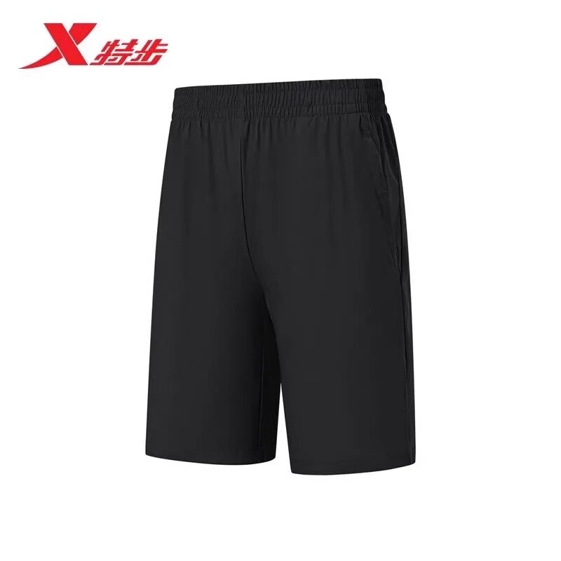 特步运动短裤男2025夏秋新款冰丝速干轻薄透气五分裤975329610068