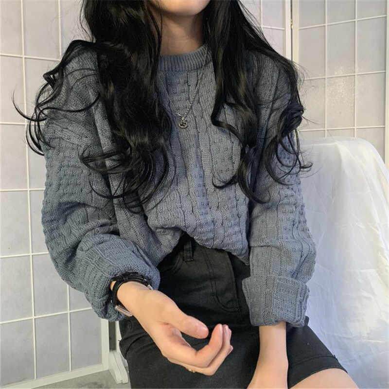秋冬毛衣女新款复古外穿洋气韩版时尚百搭套头针织衫学生ins冬在类目 女装/女士精品, 毛衣中 - 来自Buy2taobao.com提供专业的淘宝代购服务