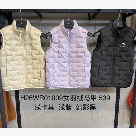 H26WR01009 商场同款专柜户外2026秋冬新款女士羽绒马甲保暖衫