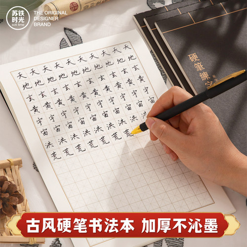 苏铁时光硬笔书法作品纸成人练字