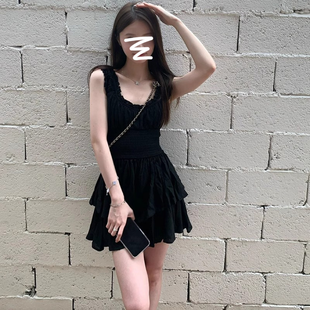 法式茶歇桔梗裙子小个子