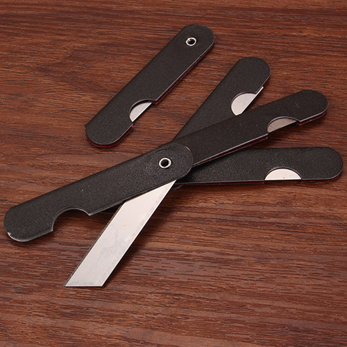 可折叠铁皮削铅笔刀眉笔刀学生削笔刀割快递单小刀美工刀