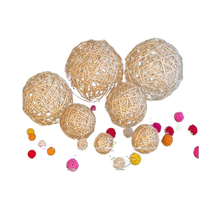 藤球 幼儿园商场酒吧酒店国庆元旦春节个性装饰 拍摄道具吊饰挂饰