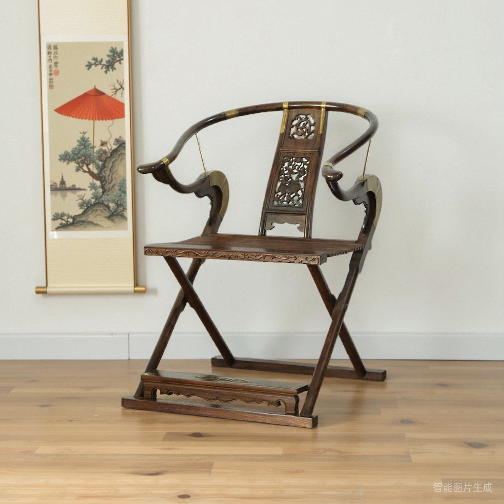 新中式圈椅交椅主人椅