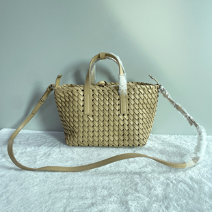 外贸尾货出西班牙MNG女士时尚潮流编织手提包斜挎包